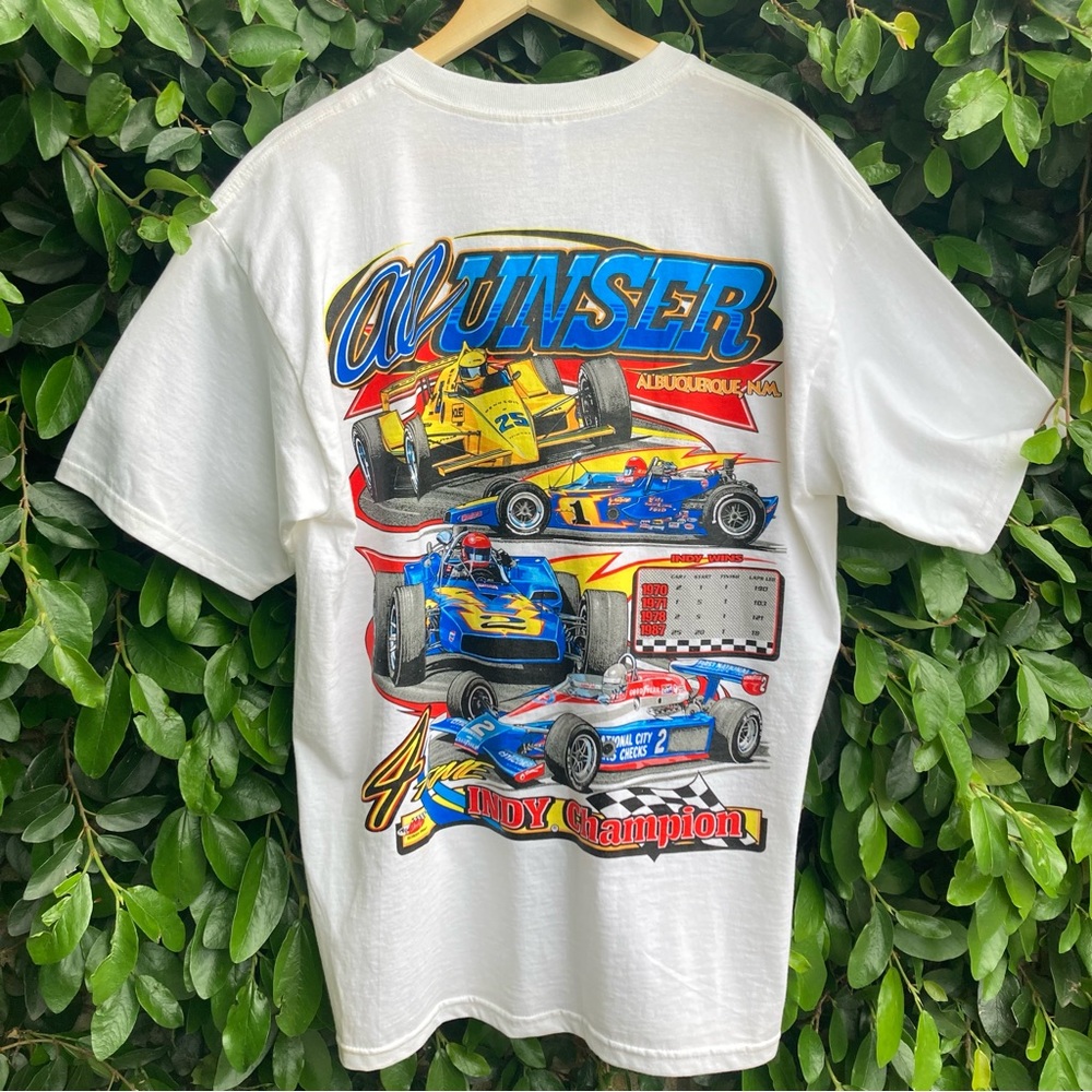 SIGNED Al Unser Sr. Indy Racing T-Shirt